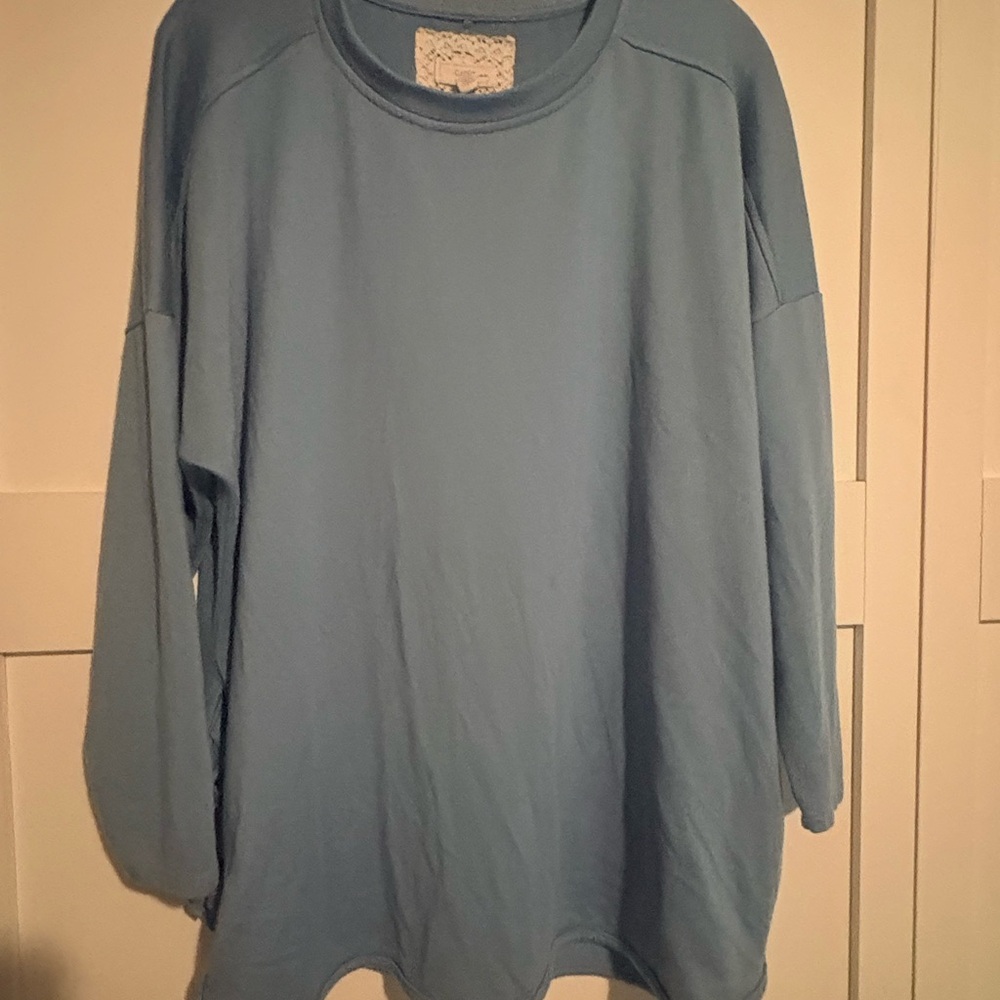 Cupio Blue Knit Top